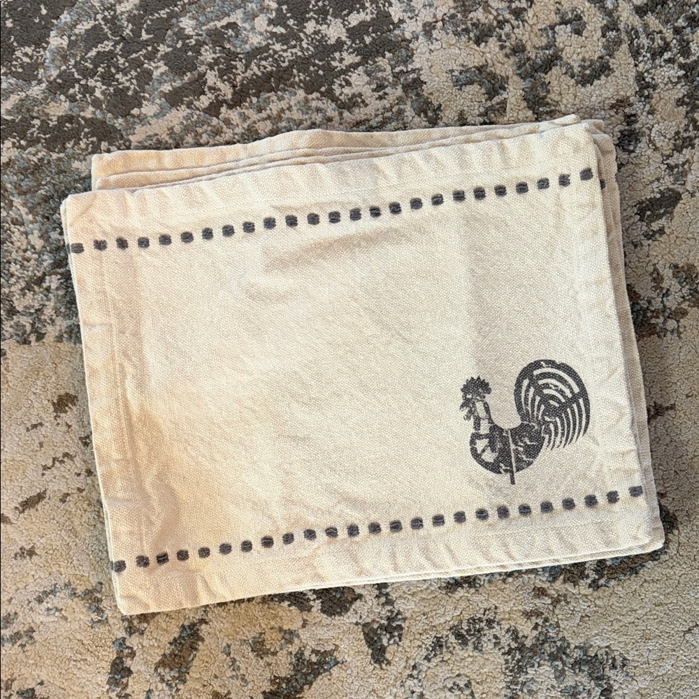 Rooster Print placemat Set